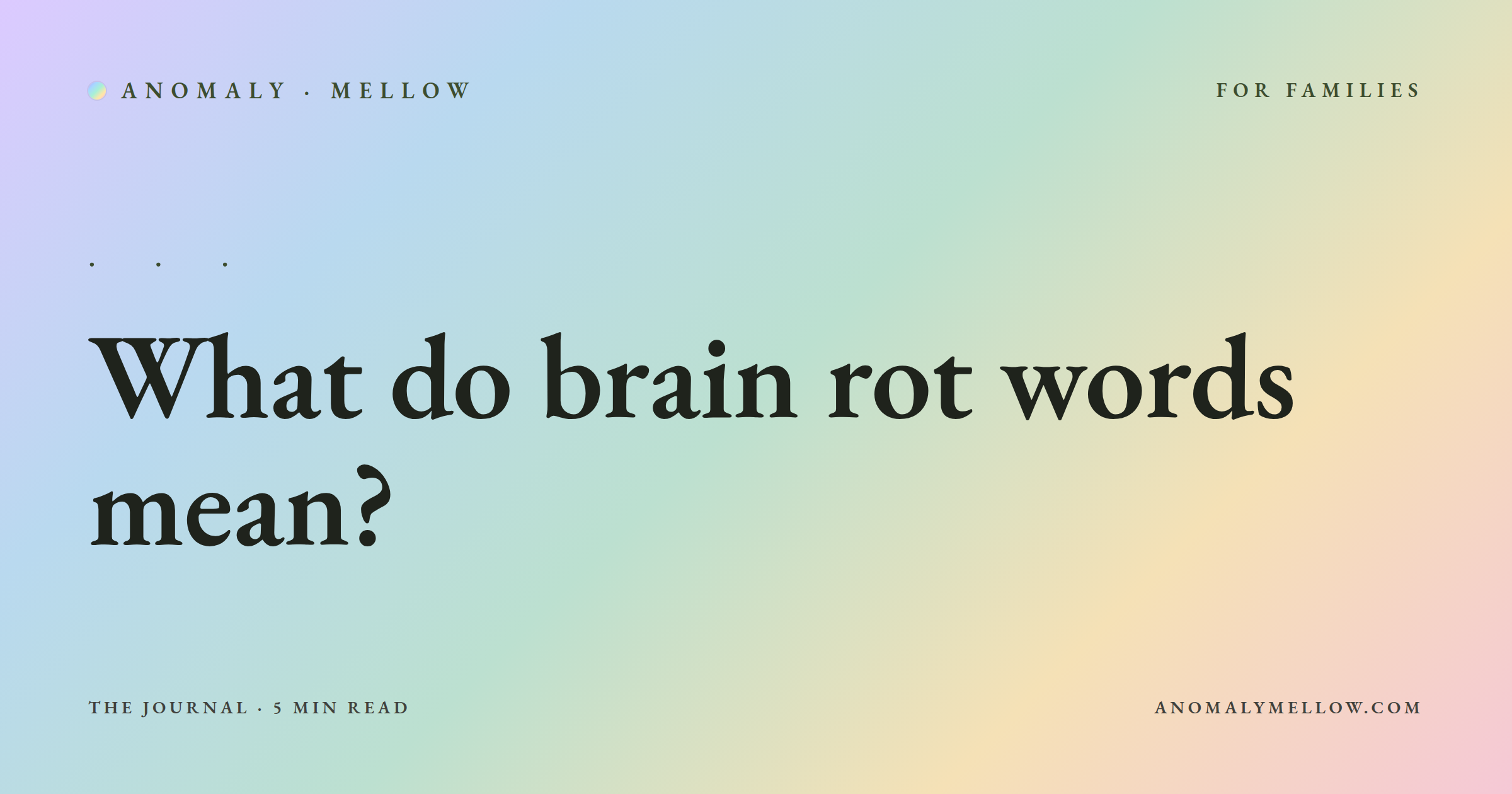 What do brain rot words mean?