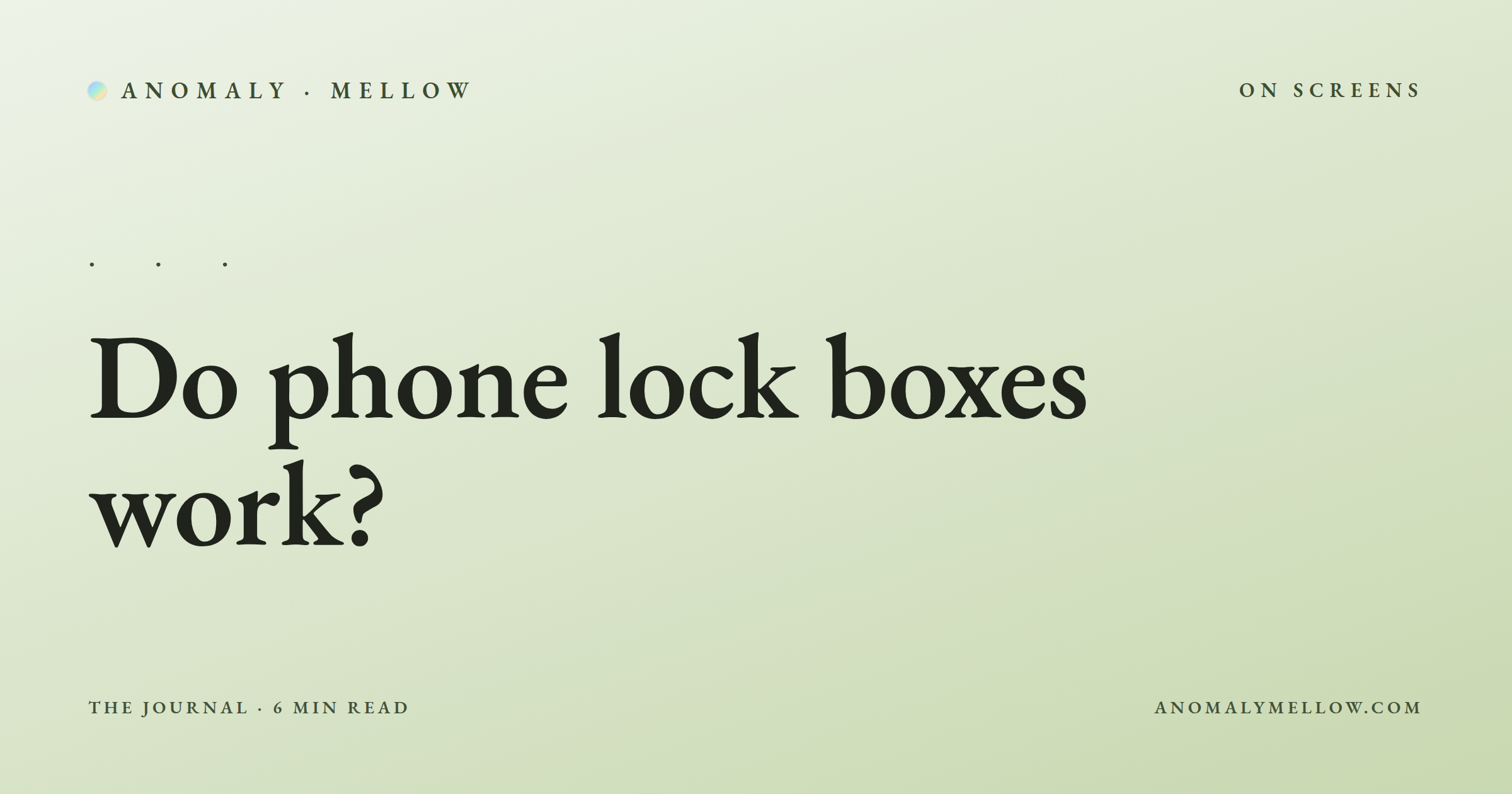 Do phone lock boxes work?